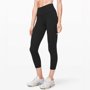 Lululemon Wunder Under Crop High-Rise *Full-On Luxtreme 23" Black Size 0 NWOT